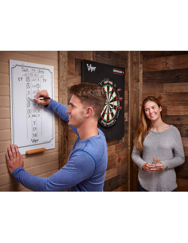 Tablero de Pizarra Blanca Viper para Dardos Cricket y 01