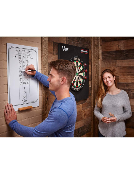 Tablero de Pizarra Blanca Viper para Dardos Cricket y 01