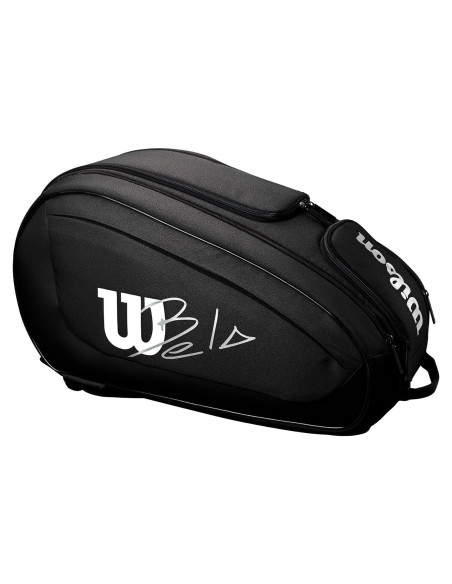 Bolsa de Padel WILSON Bela DNA Super Tour - Hasta 6 Palas, Negra
