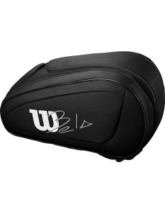 Bolsa de Padel WILSON Bela DNA Super Tour - Hasta 6 Palas, Negra 2