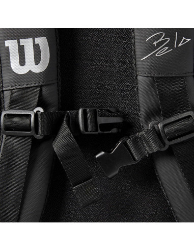 Bolsa de Padel WILSON Bela DNA Super Tour - Hasta 6 Palas, Negra