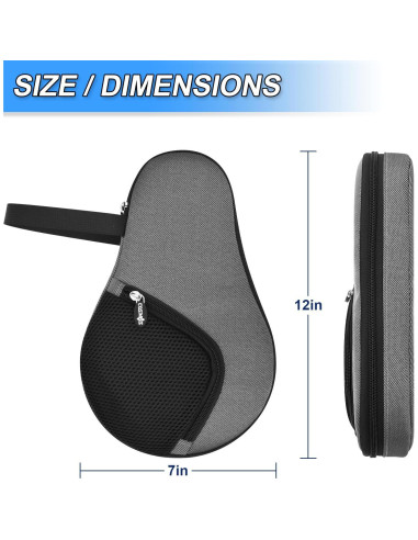 Bolsa de Palas de Tenis de Mesa Cosmos con Bolsillo Malla