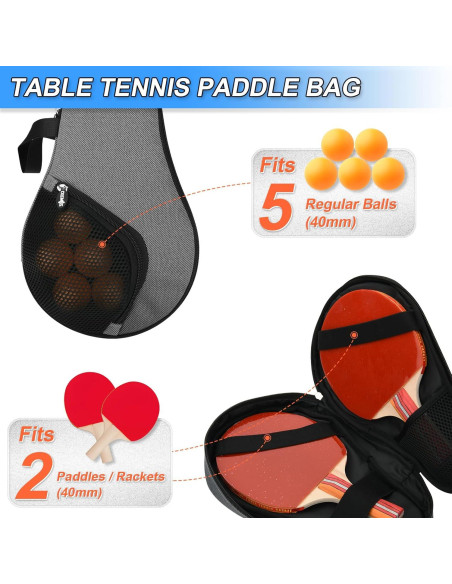 Bolsa de Palas de Tenis de Mesa Cosmos con Bolsillo Malla