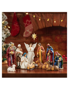 Conjunto de Natividad 13 Piezas BESBLEE 14.99 cm Resina
