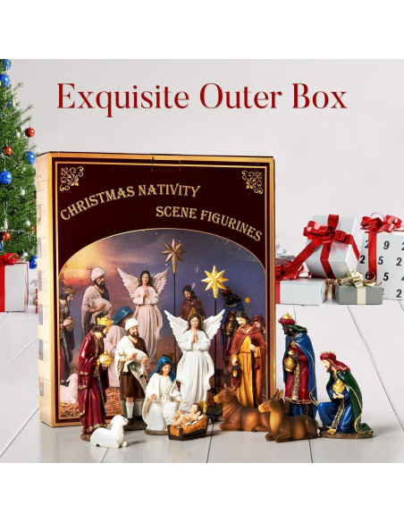 Conjunto de Natividad 13 Piezas BESBLEE 14.99 cm Resina