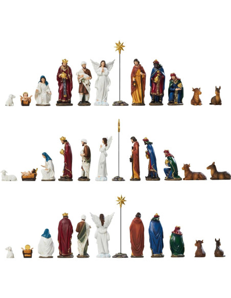 Conjunto de Natividad 13 Piezas BESBLEE 14.99 cm Resina
