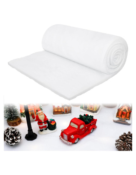 Manta de Nieve Artificial QZYL 0.91x2.44m para Decoración Navideña