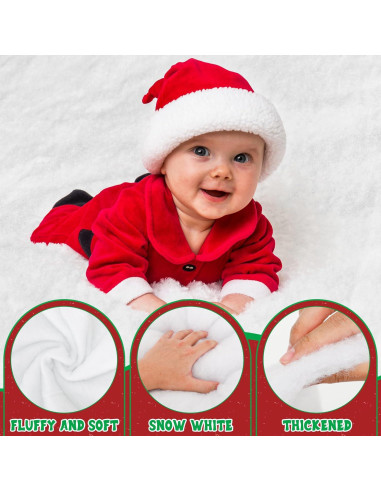 Manta de Nieve Artificial QZYL 0.91x2.44m para Decoración Navideña