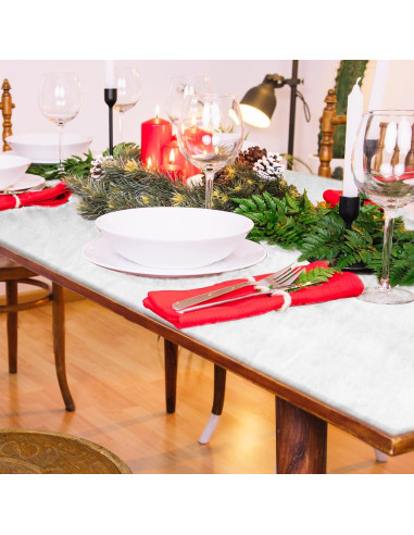 Manta de Nieve Artificial QZYL 0.91x2.44m para Decoración Navideña