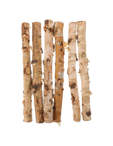Set de 6 Palos de Madera de Abedul VILLCASE 30cm para Manualidades
