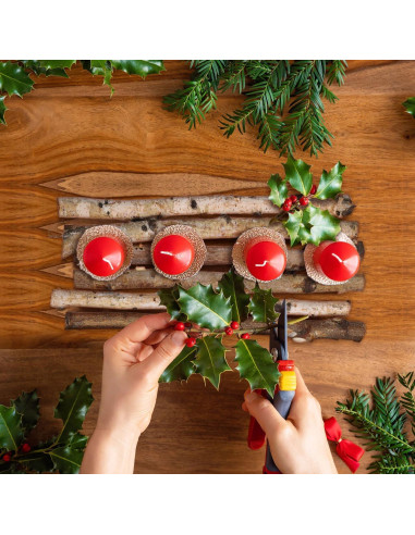 Set de 6 Palos de Madera de Abedul VILLCASE 30cm para Manualidades