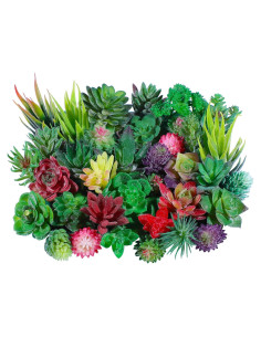 WILLBOND 38 Piezas Suculentas Artificiales Aterciopeladas