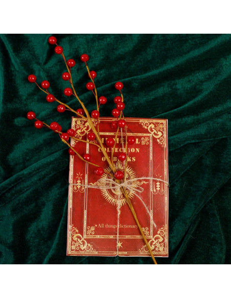 Ramas Decorativas de Baya Roja DR.DUDU - 12 Unidades para Navidad