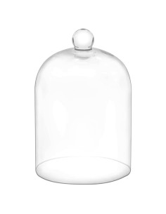 Campana de vidrio hecha a mano 19 cm para terrario y decoración