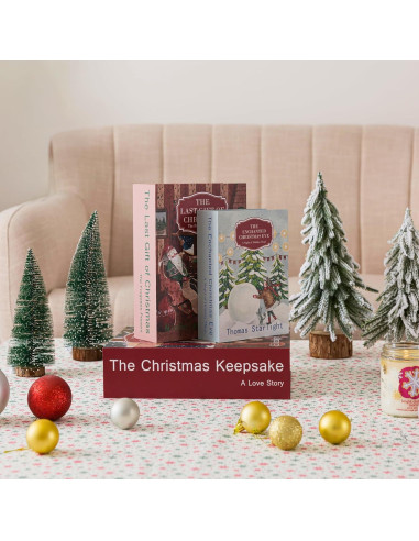 Set de 3 Libros Decorativos de Navidad Soul & Lane - Almacenamiento Oculto