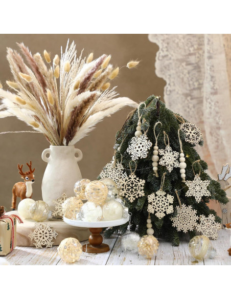 Juego de Decoración de Árbol de Navidad Boho 106 Pcs