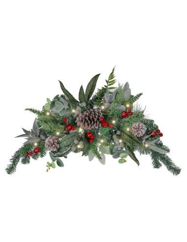 Adorno Navideño Preiluminado Valery Madelyn 61 cm Rojo