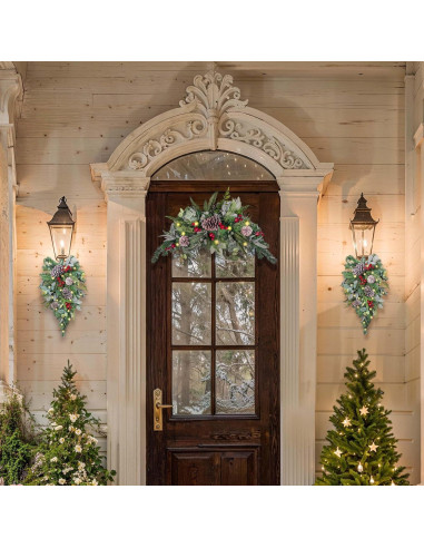 Adorno Navideño Preiluminado Valery Madelyn 61 cm Rojo