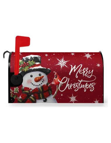 Cubierta de Buzón de Navidad Dacawin Muñeco de Nieve 65x53.3cm