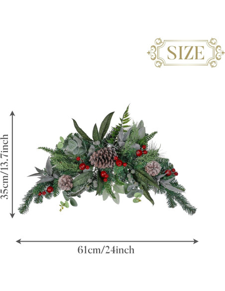 Adorno Navideño Preiluminado Valery Madelyn 61 cm Rojo