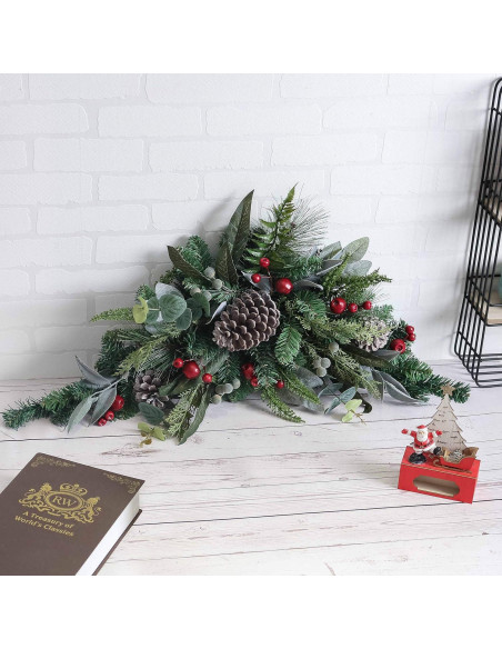 Adorno Navideño Preiluminado Valery Madelyn 61 cm Rojo