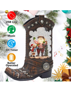 Linterna Bola de Nieve Musical ARMXY Santa Claus 1.5kg 2