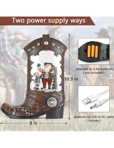 Linterna Bola de Nieve Musical ARMXY Santa Claus 1.5kg