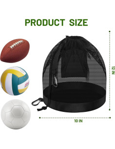 Bolsa de Malla KEECAO Lanqidai para Balones Deportivos 30.48 cm 2