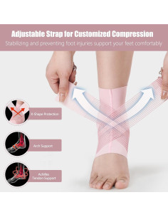 Férula de Tobillo NuCamper Unisex Ajustable con Compresión 2