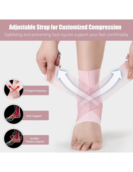 Férula de Tobillo NuCamper Unisex Ajustable con Compresión