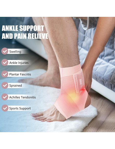 Férula de Tobillo NuCamper Unisex Ajustable con Compresión