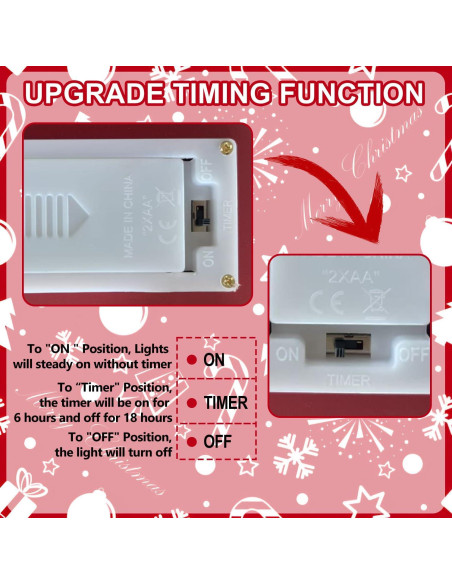 Casa de Madera Iluminada HOMirable con Temporizador 19.1x18cm