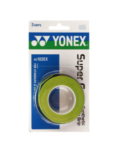 Overgrip Tenis YONEX Super Grap Verde Lima - 3 Unidades