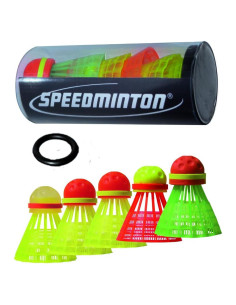 Tubo de 5 Birdies Speedminton Mix - FUN, MATCH, CROSS, NIGHT