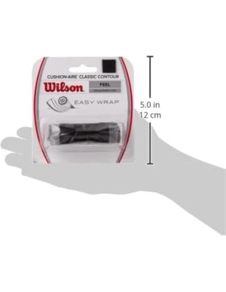 Agarre de Raqueta Wilson Cushion-Aire Clásico Negro