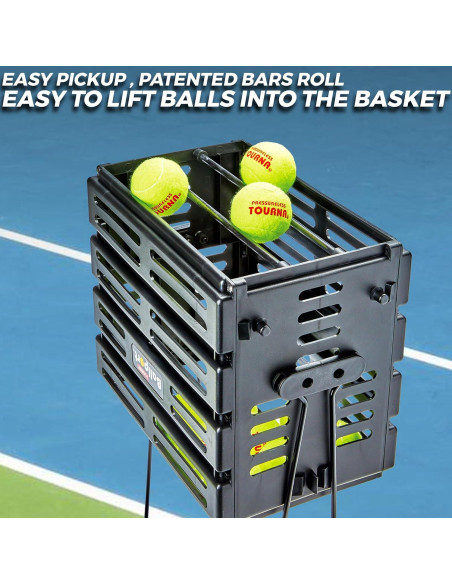 Cesto de Pelotas Tourna Ballport 80 Capacidad Rojo