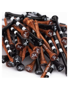 Tee de Golf de Madera Bambú MAZEL 50 Piezas 2.75" y 3.25"