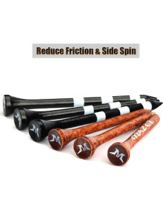 Tee de Golf de Madera Bambú MAZEL 50 Piezas 2.75" y 3.25" 2