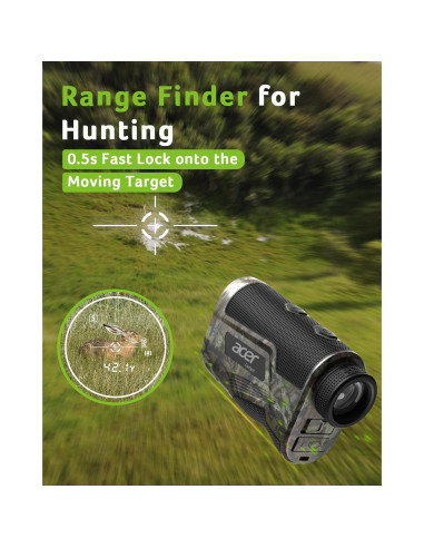 Buscador de Rango Acer SW-RF700 Camo 800m Recargable