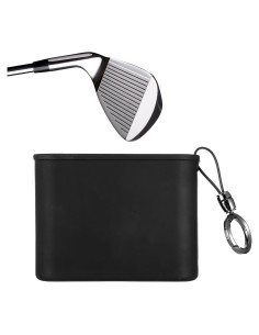 Bolsa Limpiadora de Pelotas de Golf Telooco Negra 13x10cm