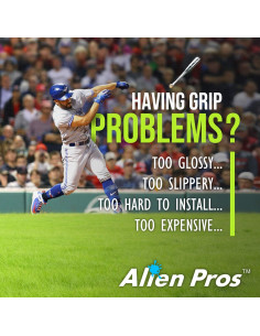 Cinta de agarre para bate de béisbol ALIEN PROS - 2 unidades - 1.1 mm 2