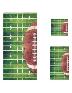 Conjunto de Toallas de Lujo Naanle Fútbol Americano 3 Piezas