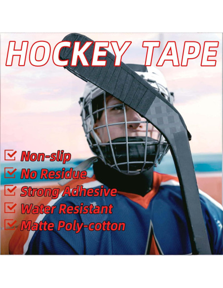 Cinta de Hockey Magsaddle 2 Rollos 2.54 cm x 25.6 m Negra