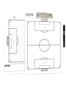 Pizarra Blanca de Entrenadores de Fútbol Elite Clipboards 31.75x22.86cm