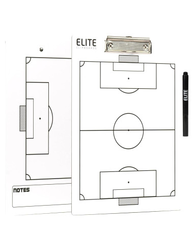 Pizarra Blanca de Entrenadores de Fútbol Elite Clipboards 31.75x22.86cm