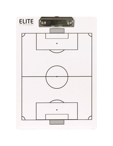 Pizarra Blanca de Entrenadores de Fútbol Elite Clipboards 31.75x22.86cm