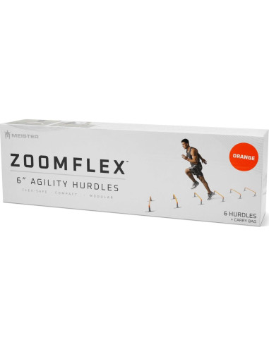 Obstáculos de Agilidad Meister ZoomFlex 15.24 cm Naranja - Paquete de 6