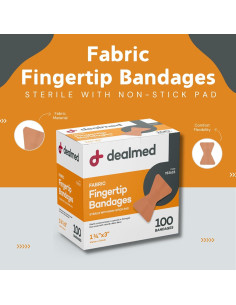 Venda Adhesiva Flexible Dealmed Punta de Dedo - 100 Unidades 2