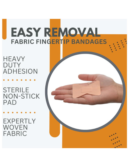 Venda Adhesiva Flexible Dealmed Punta de Dedo - 100 Unidades