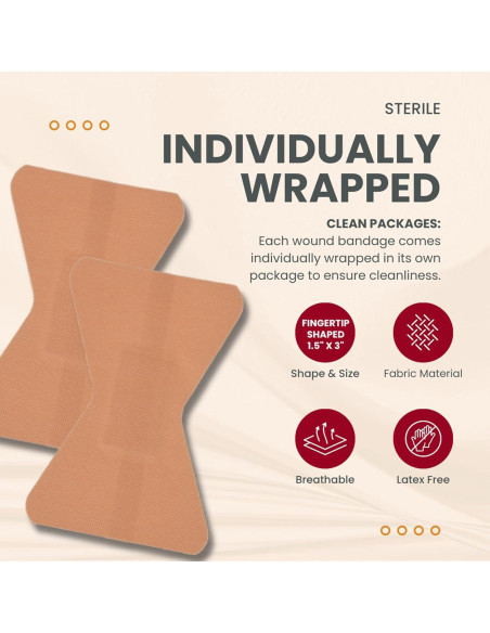 Venda Adhesiva Flexible Dealmed Punta de Dedo - 100 Unidades